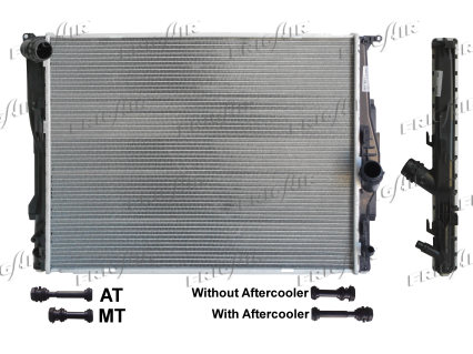 RAD. BMW 1-E87 3-E90 X1-E84 Bz DOUBLE HOLE