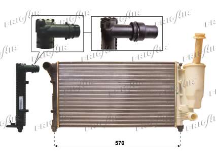 RAD. FIAT NUOVA PANDA 1.1-1.2 NO AC