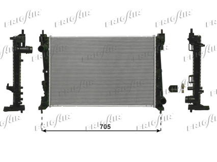 RAD. FIAT GR.PUNTO/OPEL CORSA D 1.3D 90HP
