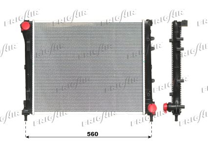 RAD. FIAT 500 1.3 MJ 07> - FORD KA 09> +/- AC