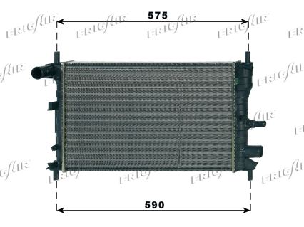 RAD. FORD FIESTA 1.2-1.4 95> NO A/C