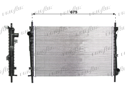 RAD. FORD MONDEO II 97>00-COUGAR 2.5 Efi A/C