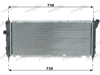 RAD. OPEL CORSA B 1.2-1.4-1.6 A/C