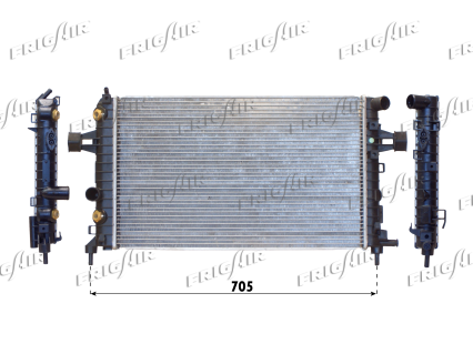 RAD. OPEL ASTRA H 1.4-1.8 125Hp +/- AC