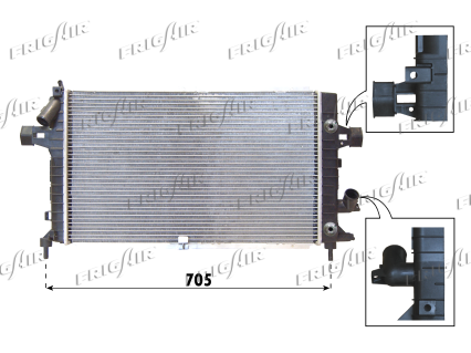 RAD. OPEL ASTRA H 1.3/1.7/1.9 CDTI - 2.0T AT