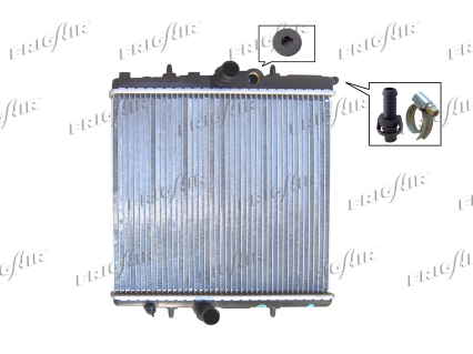 RAD. PEUGEOT 206 1.1-1.4-1.6i 98>