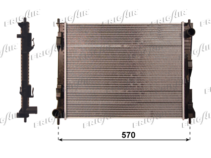 RAD. RENAULT TWINGO 1.2 - 1.5 D 07> NO AC
