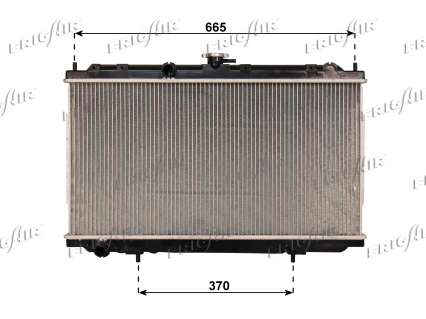 RAD. NISSAN ALMERA N16 03> 1.5Bz-1.5D-1.8Bz MT