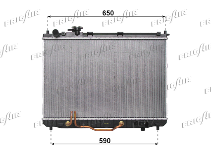 RAD. KIA CARENS II 1.8 02> AT A/C