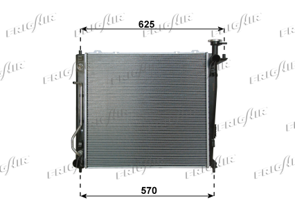 RAD. KIA SORENTO 2.0/2.2 CRDI 09>