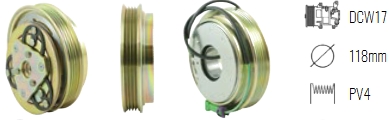 EMB. COMP. ZEXEL DCW17 4P AUDI / VW