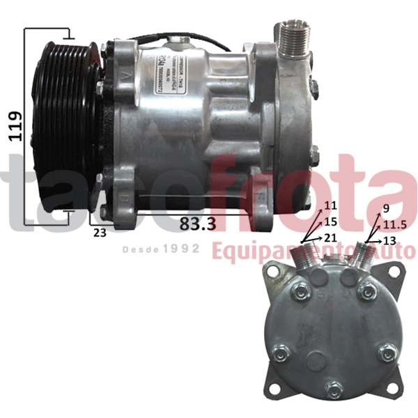 COMP. UNIVERSAL SD5H14 PK7 12V