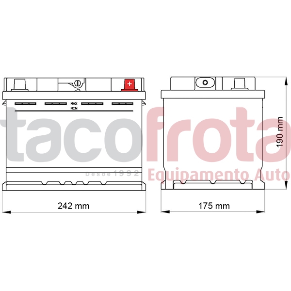 Bateria Dava Ecology 62AH (+ DTA)