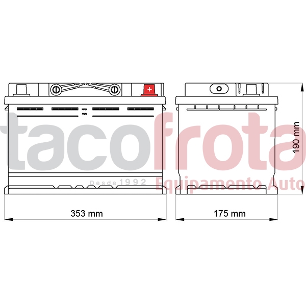 Bateria Dava Ecology 95AH (+ DTA)