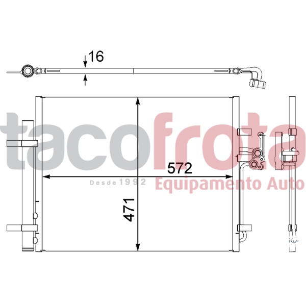 COND. FORD GALAXY 06>/S-MAX-VOLVO S80 06>/V70 07>