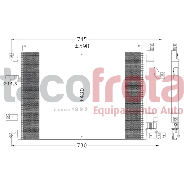COND. VOLVO S60 I/S80 I/V70 II/XC70 8/05>