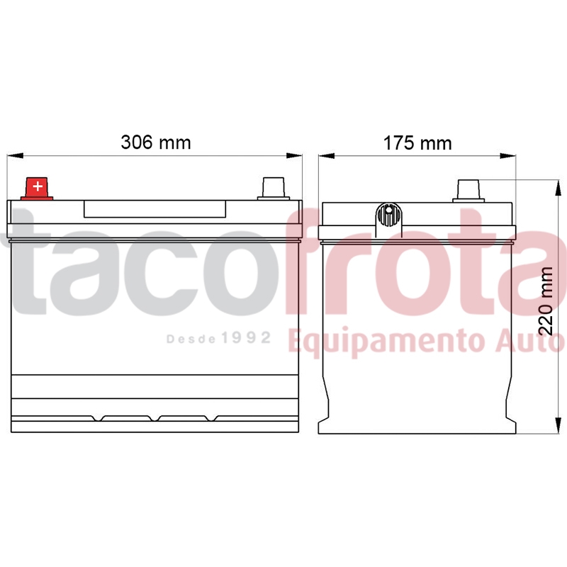 Bateria Dava Ecology 100AH (+ ESQ)