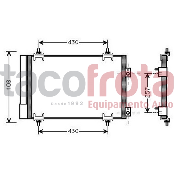 COND. PEUGEOT 307 CITROEN C4 - FR.PAD