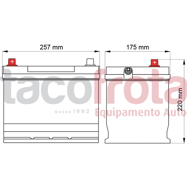Bateria Dava Ecology 75AH (+ ESQ)