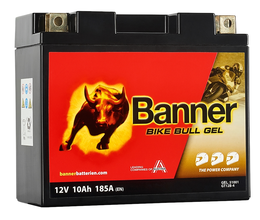 Bateria Banner Bike Bull GEL 12V - 10AH (+ ESQ)