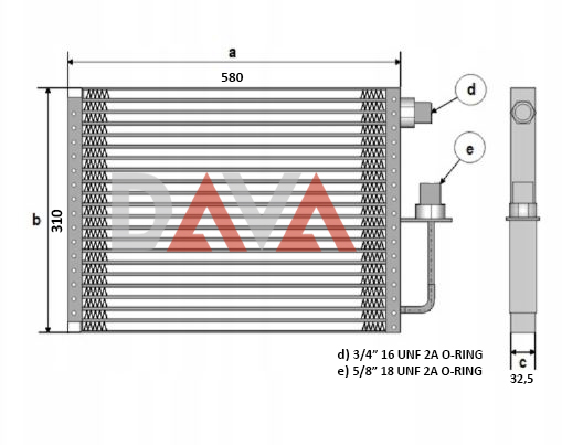 COND. UNIVERSAL A/C - 580 X 310 X 32,5