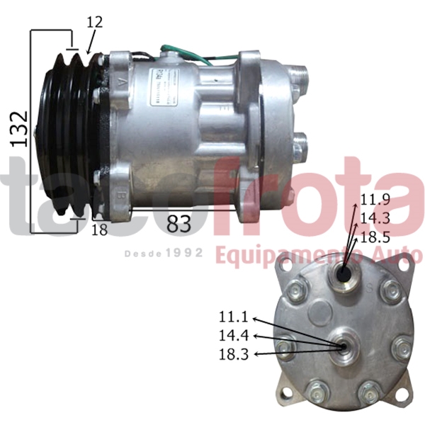 COMP. UNIVERSAL SD7H15 PK2 24V