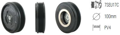 EMB. COMP. DENSO 7SEU17C 4P BMW