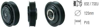 EMB. COMP. DENSO 6SEL14C 6P RENAULT