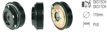 EMB. COMP. ZEXEL DKS15CH / DKS17CH 6P VOLVO