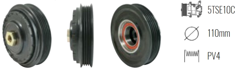EMB. COMP. DENSO 5TSE10C 4P TOYOTA