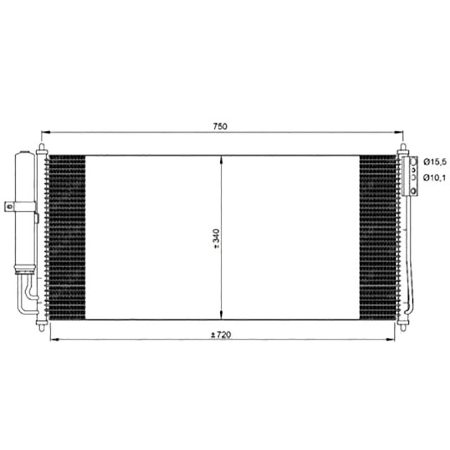 COND. NISSAN MAXIMA 3.5 04-