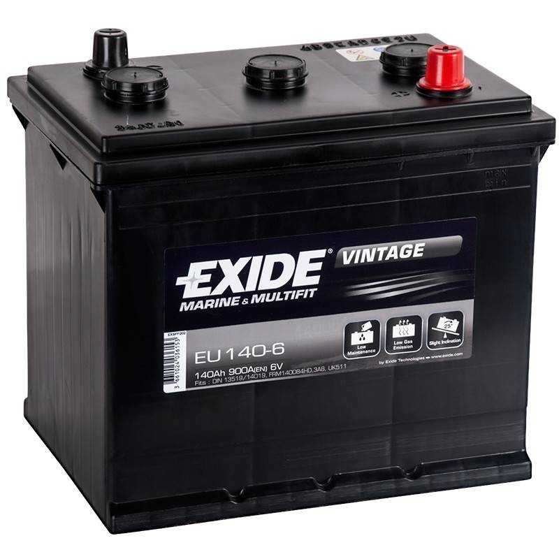 Bateria Exide Vintage 6V - 140AH (+ DTA) Classicos
