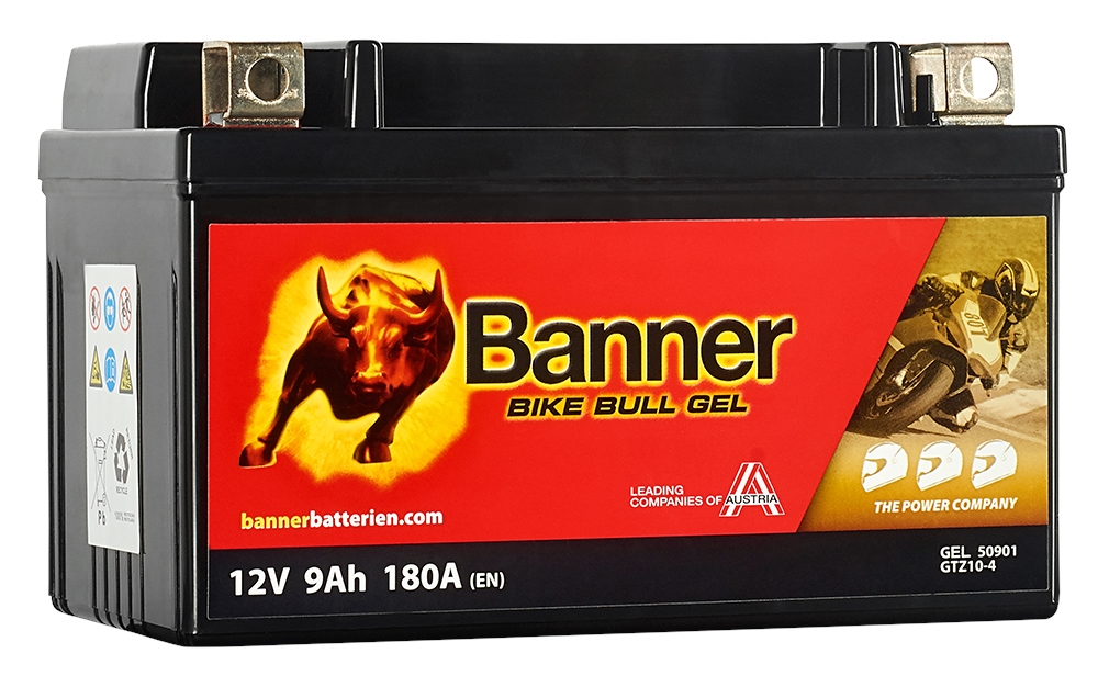 Bateria Banner Bike Bull GEL 12V - 9AH (+ ESQ)