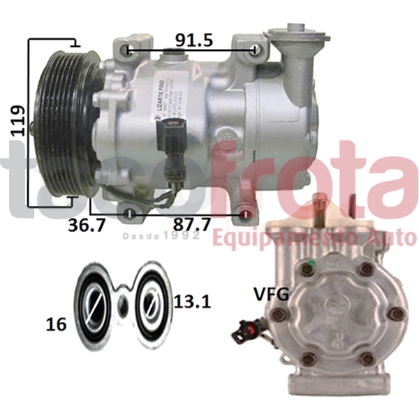 COMP. FIESTA V / FUSION / MAZDA2