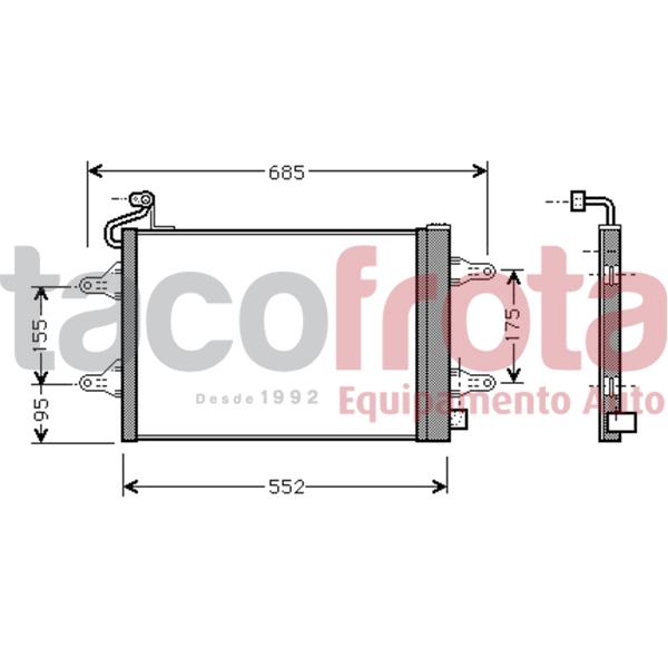 COND. IBIZA IV 1.2-1.4 -1.9 D-SKODA FABIA 99>