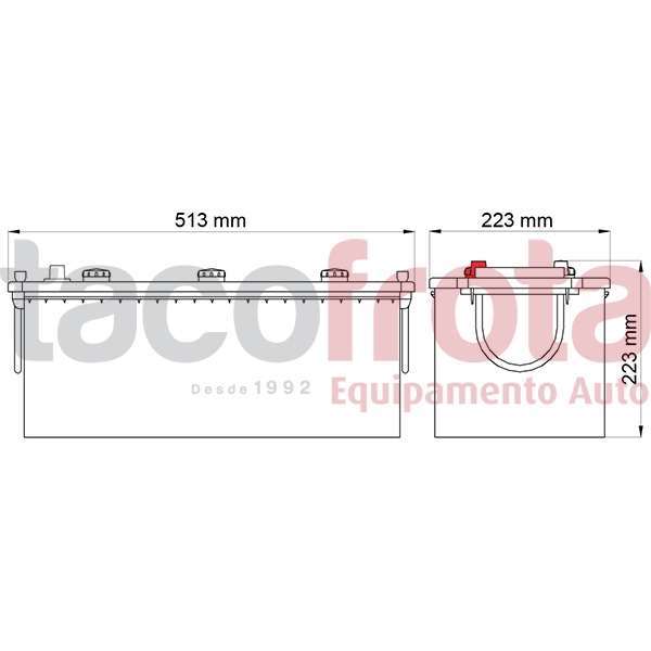 Bateria Dava Ecology 180AH (+ ESQ)