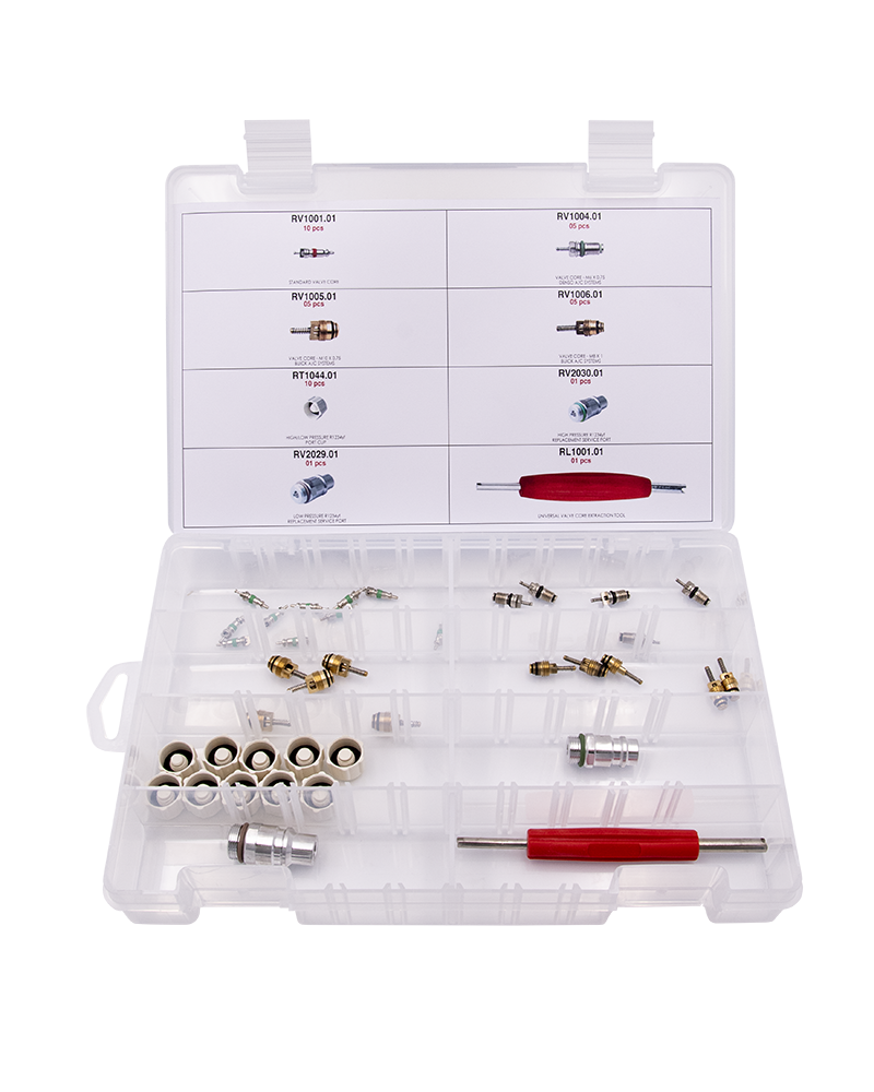 Kit Valvulas Carga A/C - R1234YF