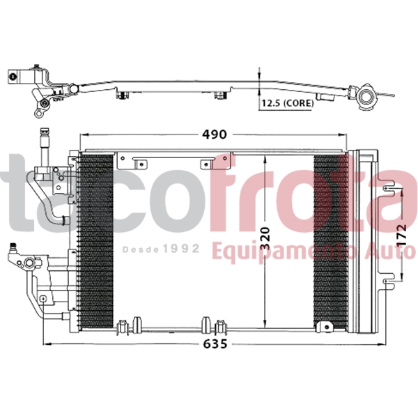 COND. OPEL ASTRA H 1.3-1.7-1.9 CDTI