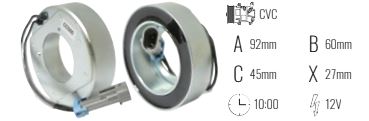 BOBINE COMP. DELPHI CVC 12V