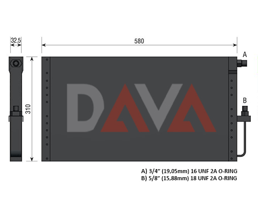 COND. UNIVERSAL A/C - 580 X 310 X 32,5