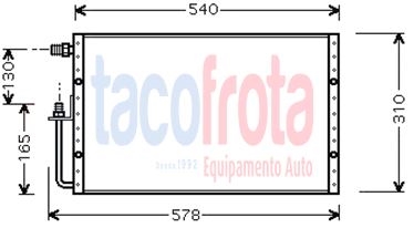 COND.STD SANDEN MULTI FLOW UNIV.540X310