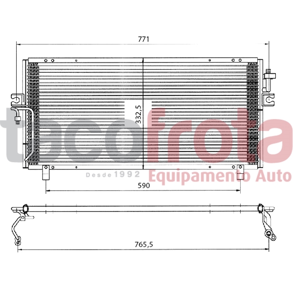 COND. NISSAN PRIMERA P11 96> R134A - LHD
