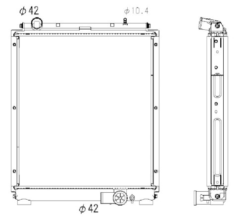 RADIADOR MITSUBISHI FUSO CANTER 3.0 10-