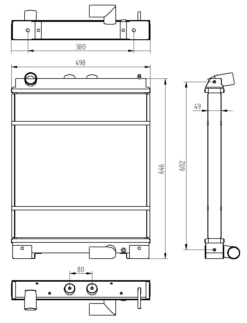 RADIADOR MITSUBISHI FUSO CANTER 3.0 15-