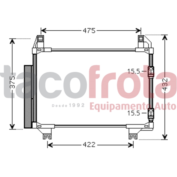 COND. TOYOTA YARIS II 1.0-1.3 FRANCE MADE