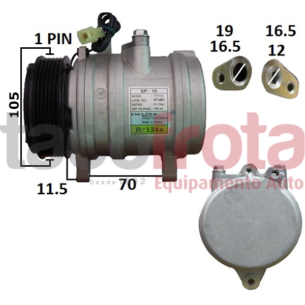 COMP. UNIVERSAL SP10 PK6 12V