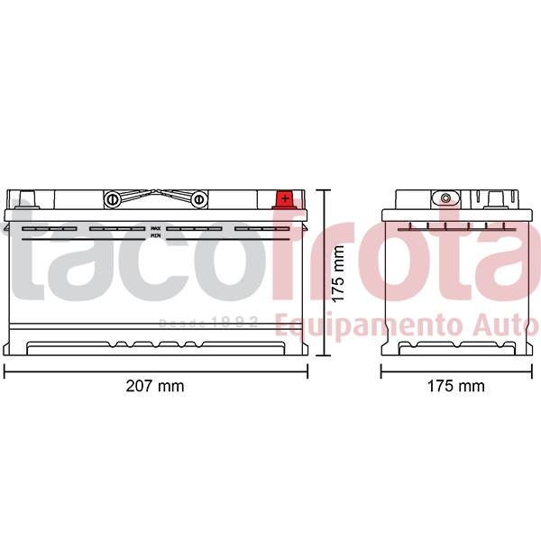 Bateria Dava Ecology 45AH (+ DTA)