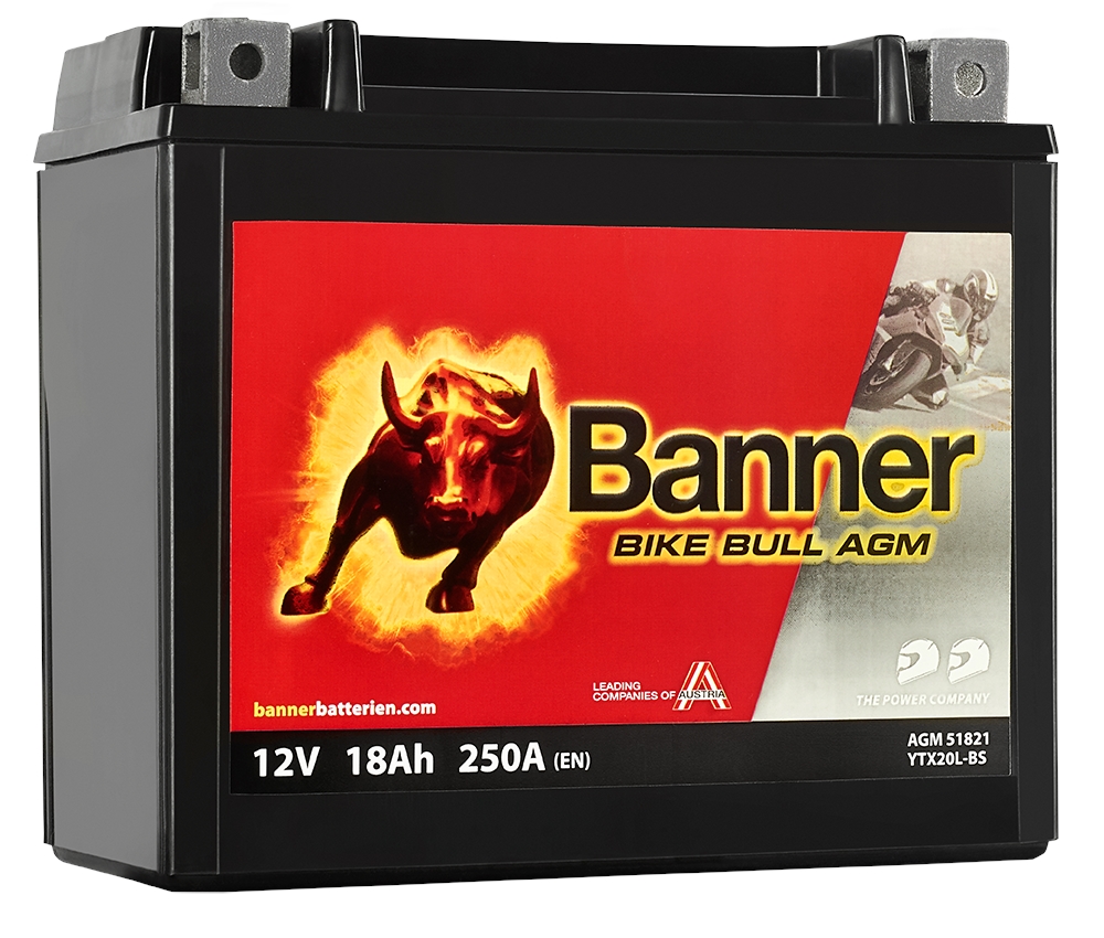 Bateria Banner Bike Bull AGM 12V - 18AH (+ DTA)