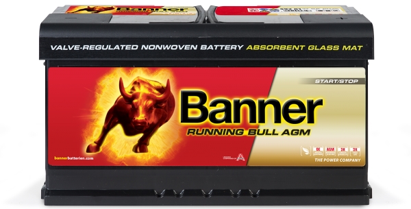 Bateria Banner Running Bull AGM 92AH (+ DTA) Start&Stop