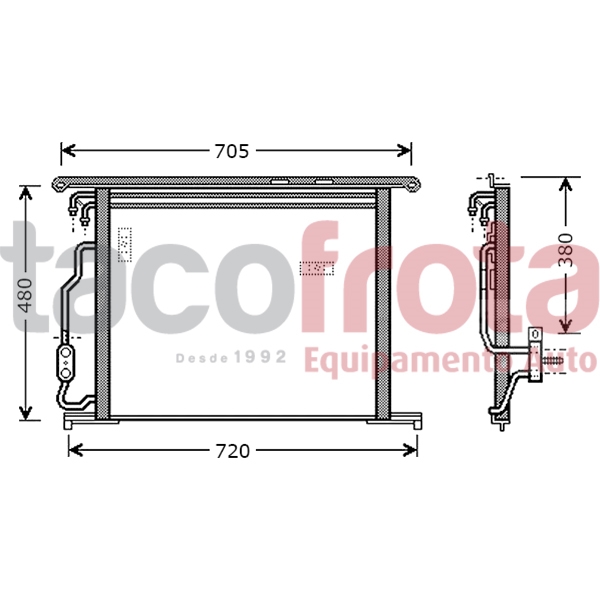 COND. MERCEDES W220 S280 2.8i 18V